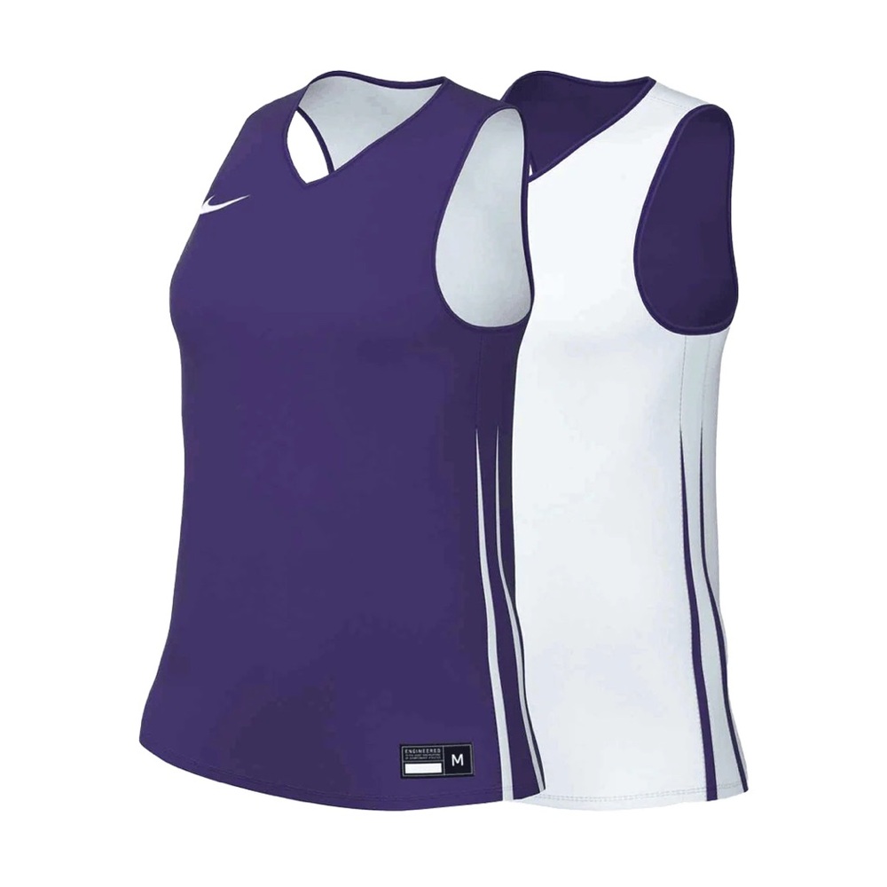 NWT Nike Dri-FIT Stock Reversible Practice Basketball Jersey XL Purple / White